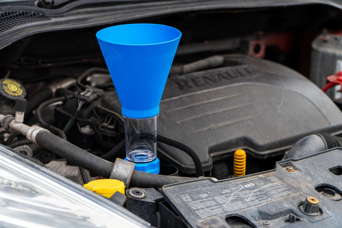 Slow Fill Oil Funnel Filling Device For Renault & Nissan