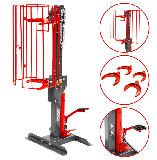 hydraulic floor standing spring compressor