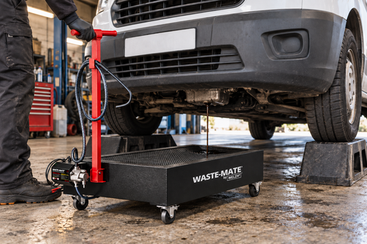 Van Oil Changes with the Welzh Werkzeug Waste Mate | Nitrile Grip
