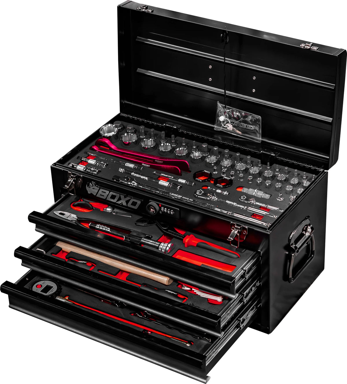 Box Tools Componenent Tool Box With Tools Included From Boxo – Nitrile Grip