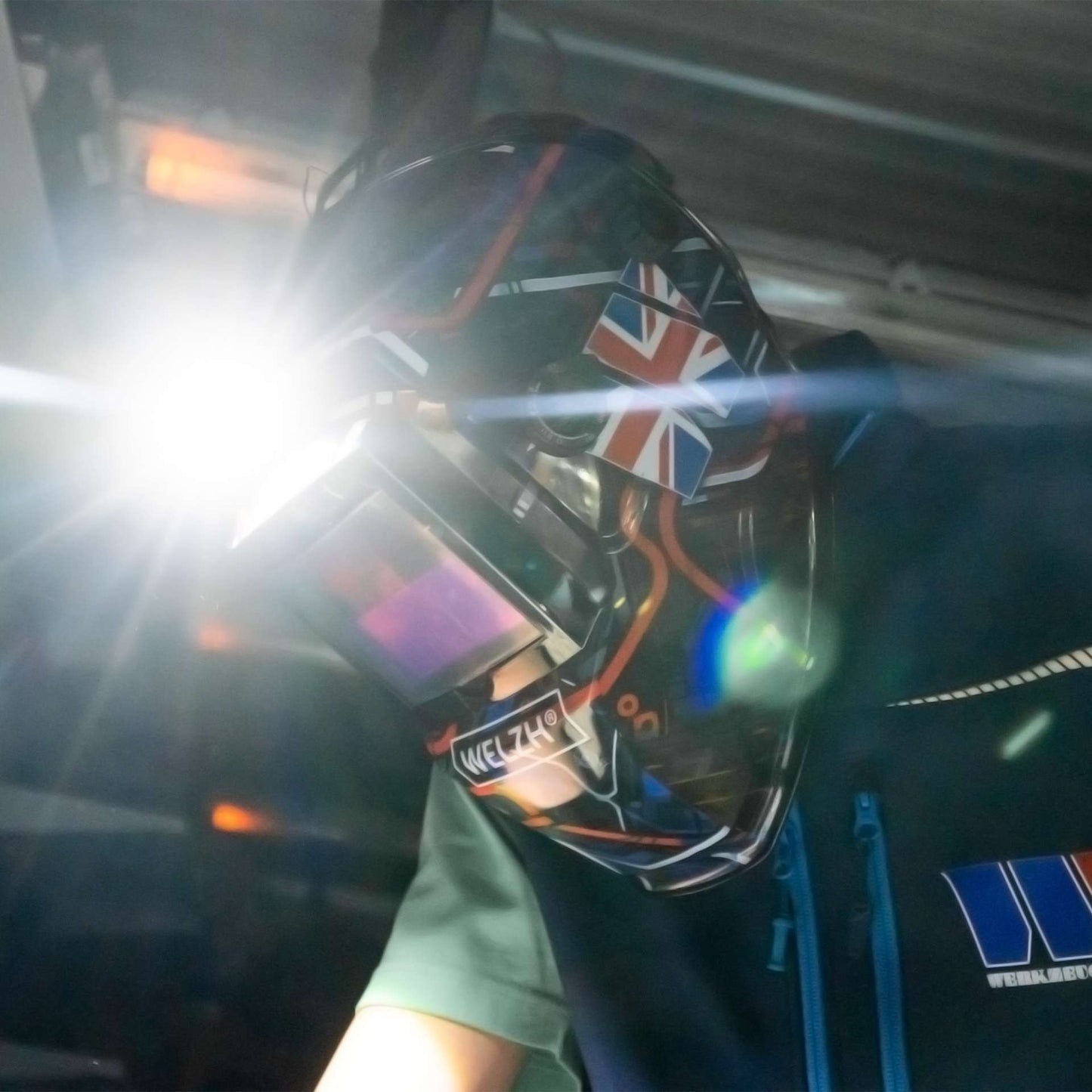 Auto Darkening Welding Helmet With LED Top Light