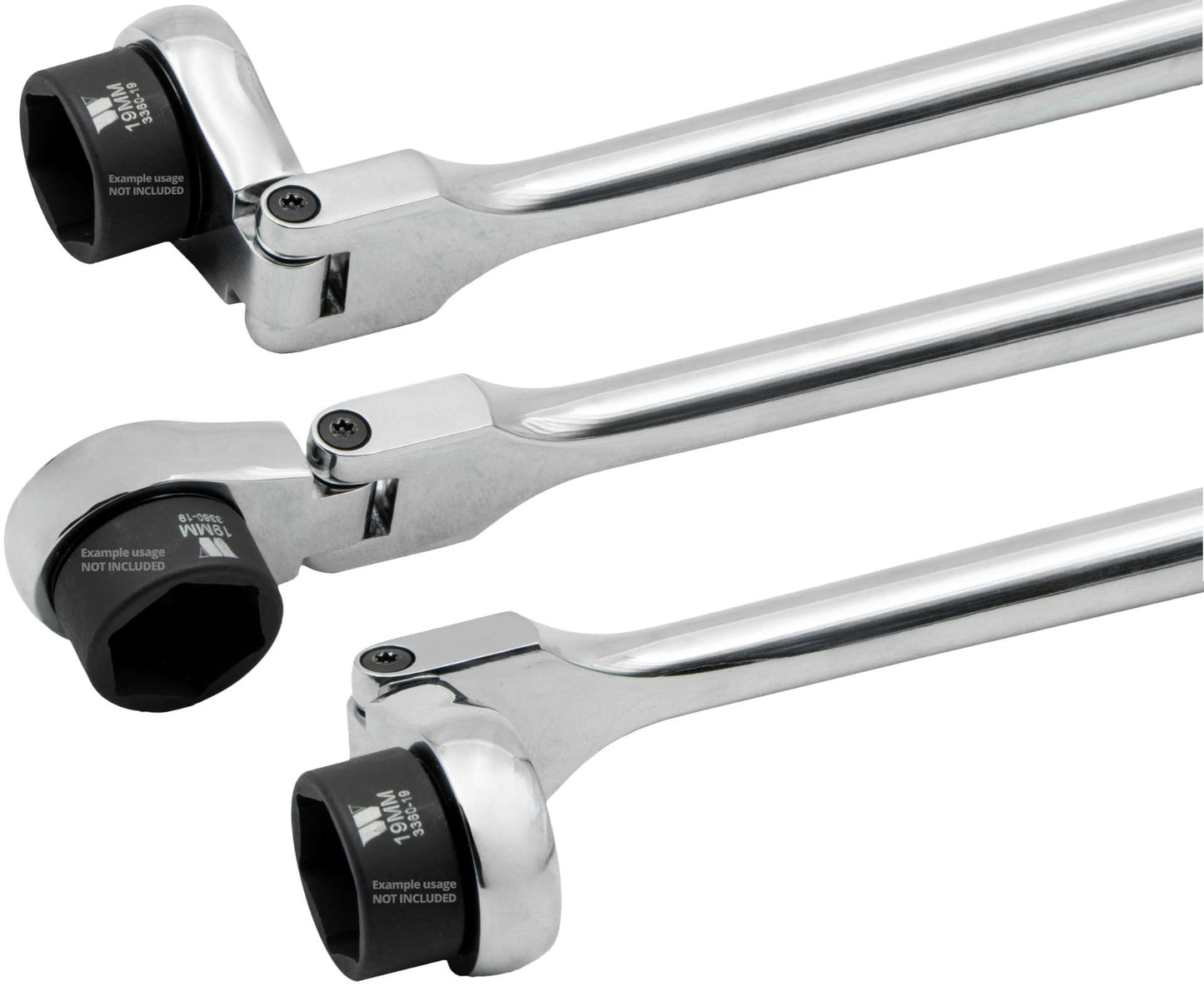 Extra Long Ratchet With 14-Piece Extra Stubby Hex Socket Set 3/8''dr 6-19mm