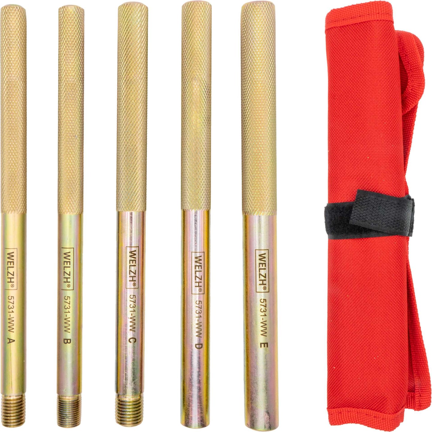 Universal Injector Pull Bar Set In Pouch 5 Piece