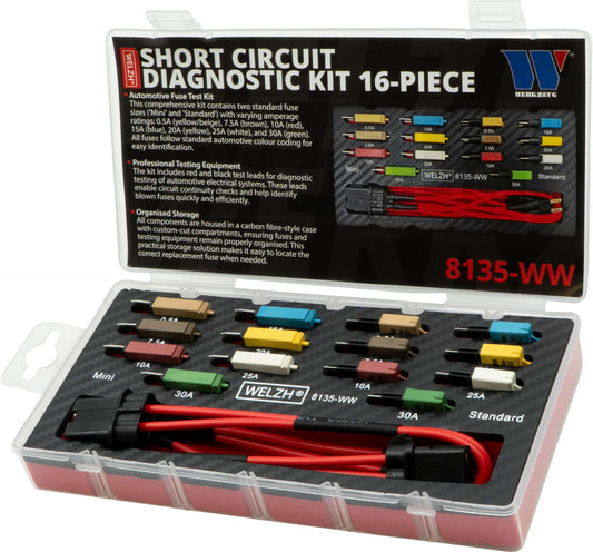Short Circuit Fuse Electrical Test Kit 16 Pcs